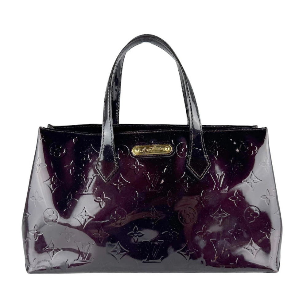 Louis Vuitton Handbag Monogram Vernis Wilshire Amarante